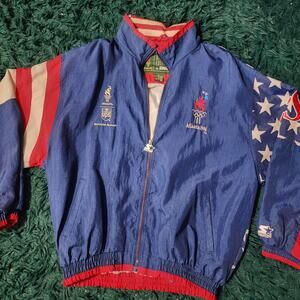 Vintage Starter Atlanta 1996 Olympics USA Windbreaker Jacket Olympic Games